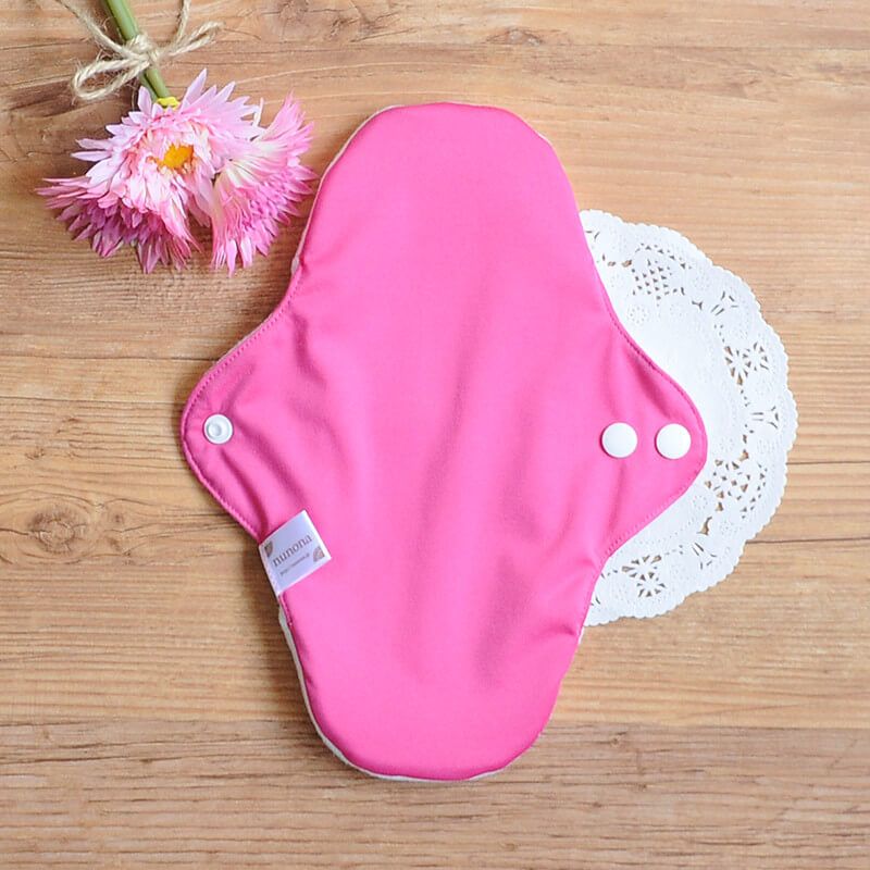 多い日の昼用布ナプキン [ オーガニック｜25cm・3D｜ラズベリーピンク