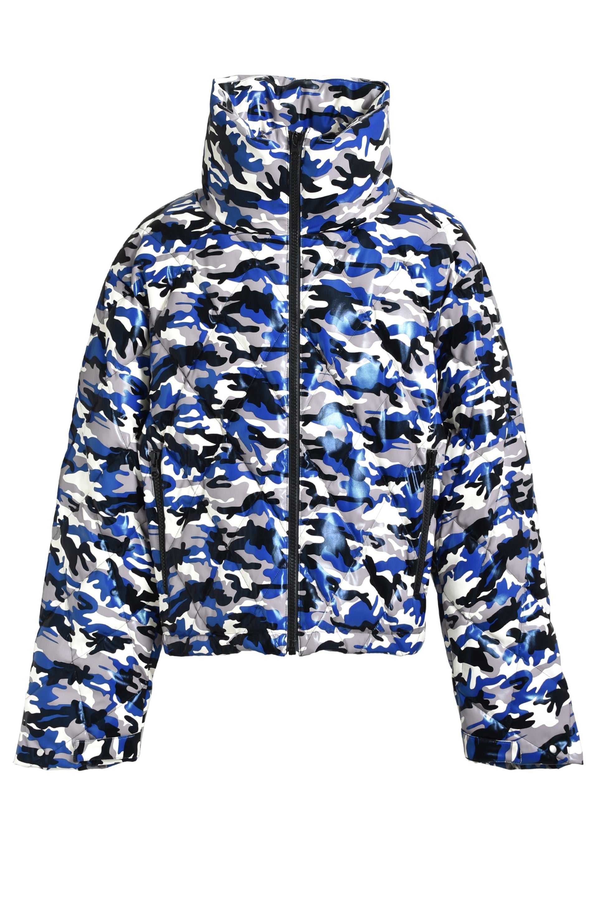 BREATH ブレス FW25FAUX LEATHER QUILTING CAMO DOWN JACKET / W.CAMO
