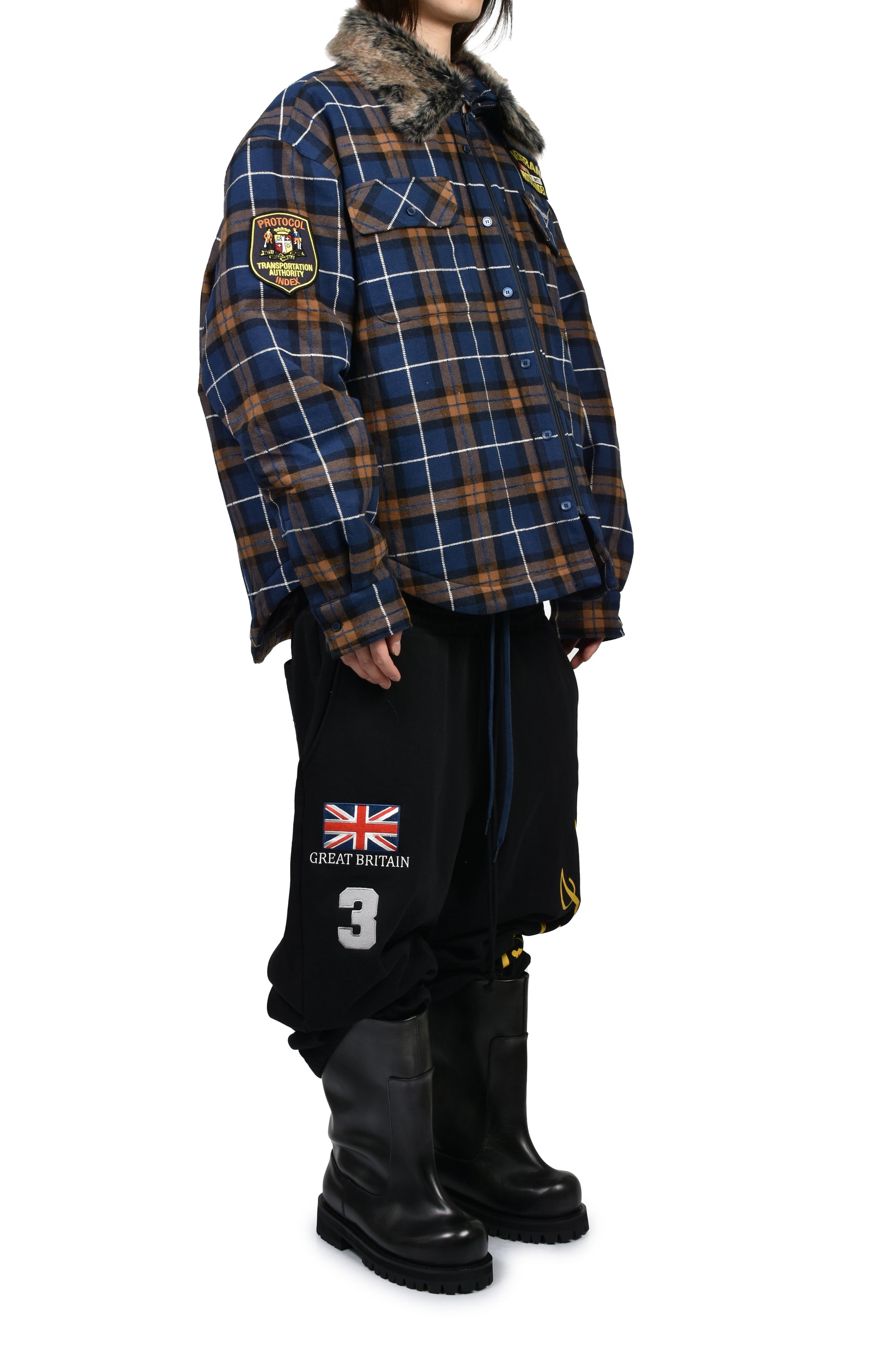 Protocol Index プロトコル インデックス SS26 FUR FLANNEL CHECK