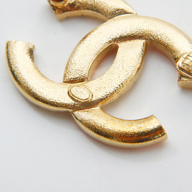 シャネル CHANEL 2022年 ピンクココマーク ブローチ ゴールド WS14940