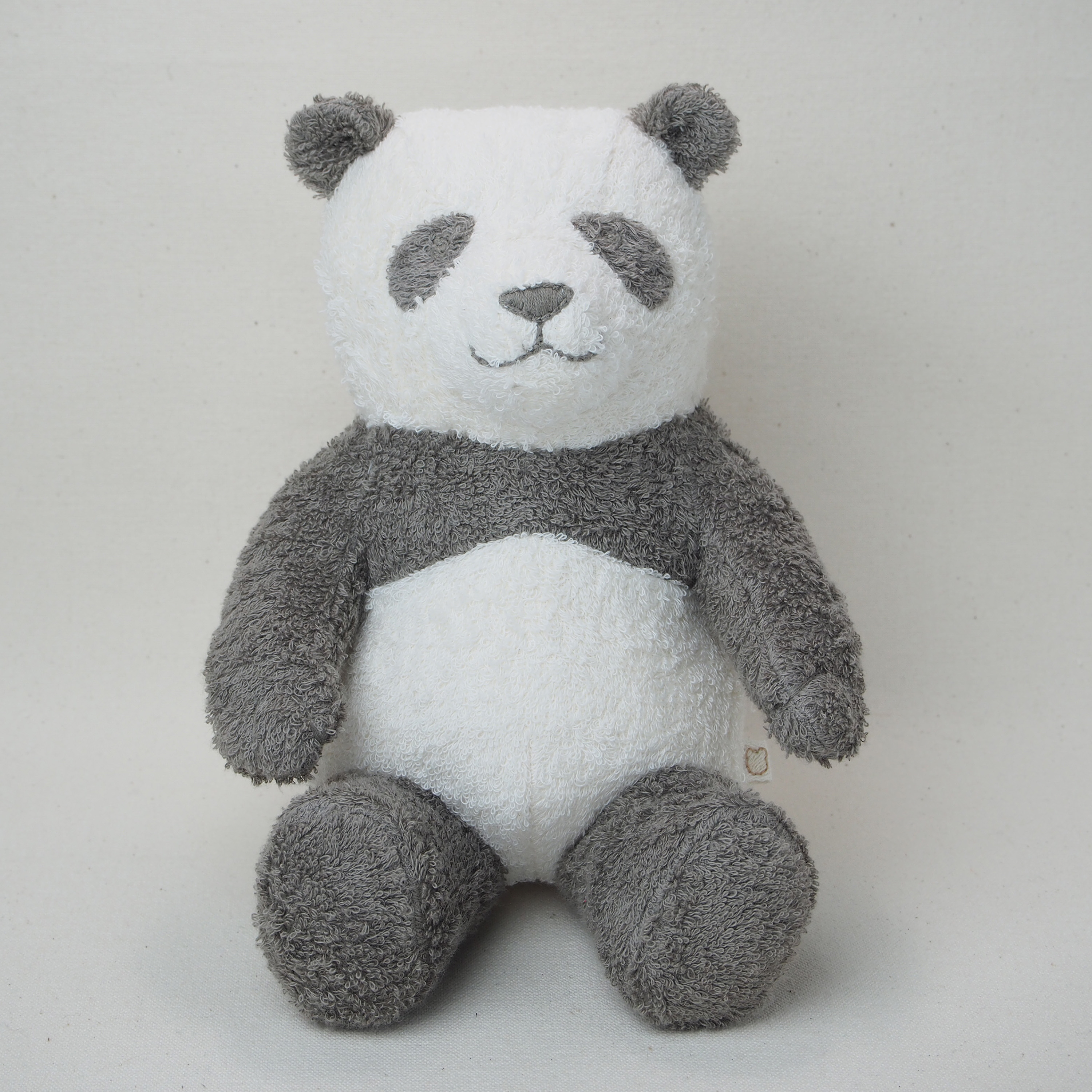 オーガニックコットン草木染めパンダのぬいぐるみLサイズ完成品 | 天然