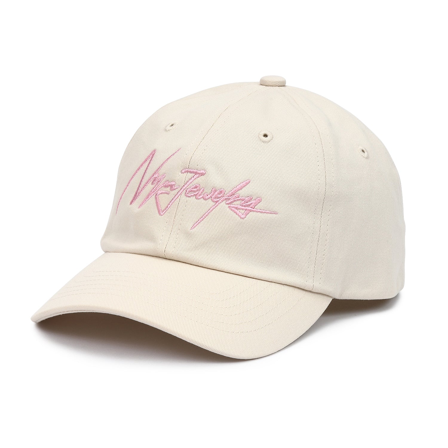 NYNJ SIGNATURE CAP (IVORY × PINK) – NYN-JEWELRY