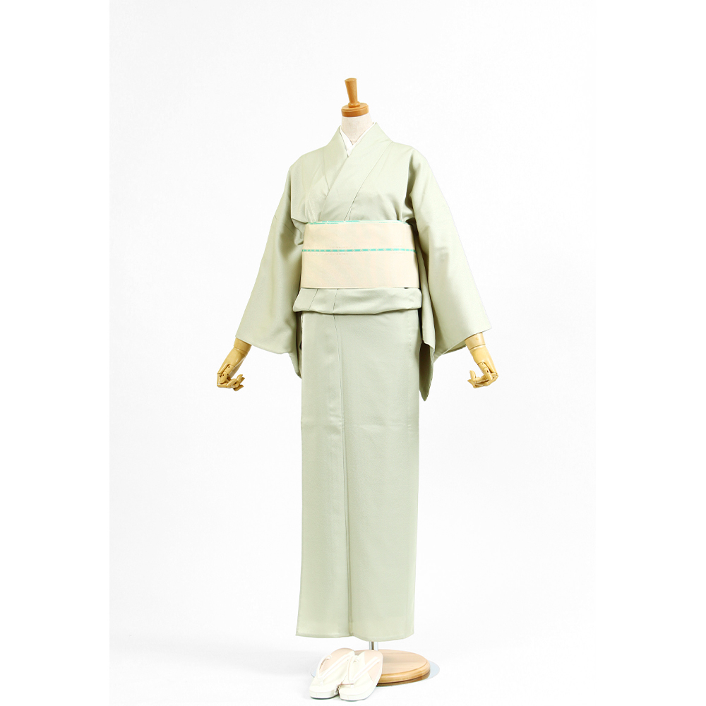 単衣色無地 薄緑 | 着物レンタルまつうら（貸衣装・貸衣裳）：名古屋市北区