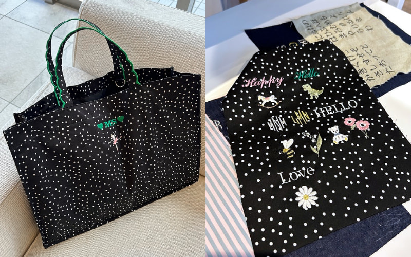 新年度に向けトート新調♡ オリジナルオーダーができる刺繍がかわいい