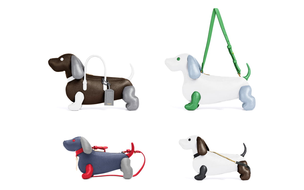 トム ブラウンのダックスフント型バッグがカラフルに登場、すべてが