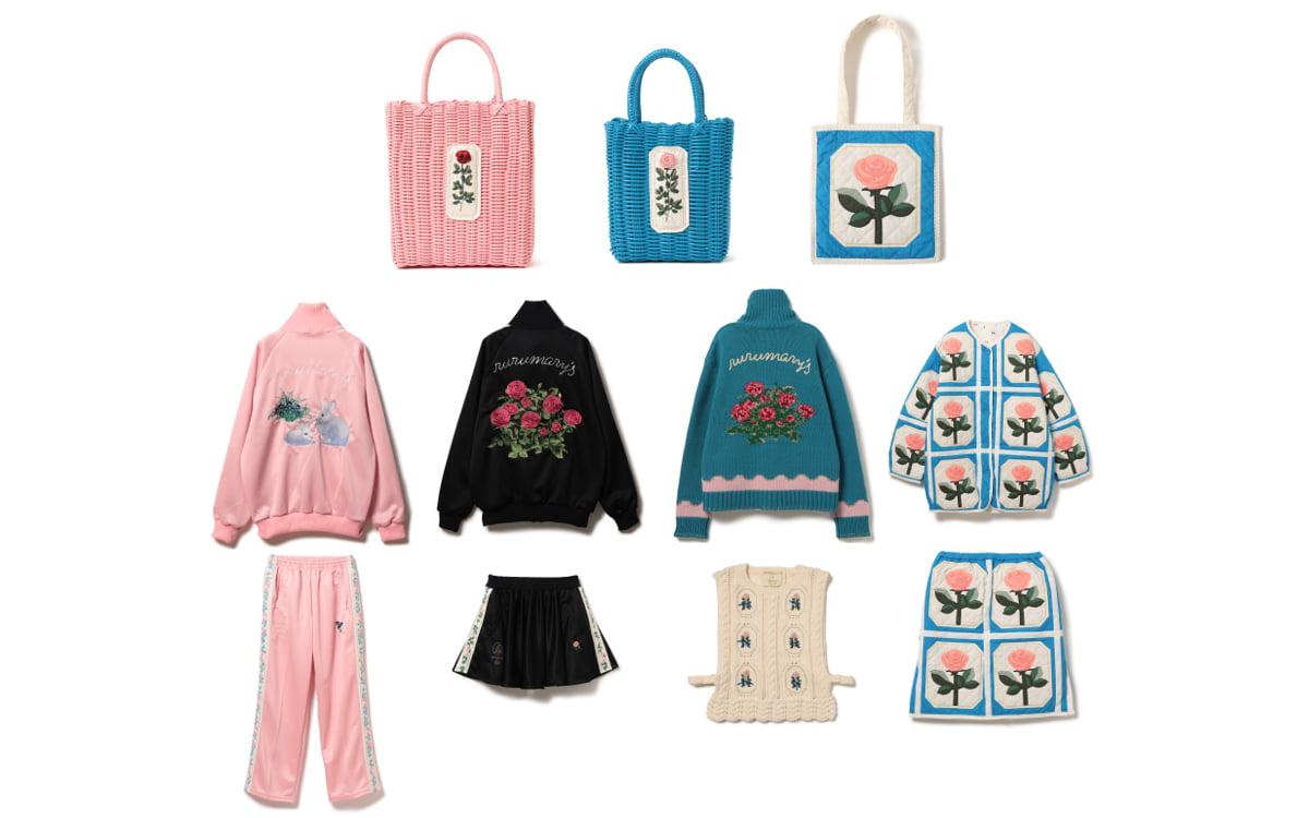 RURU MARY'S×ビームス クチュール】が2月6日発売、薔薇モチーフを配