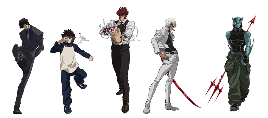 アニメ「血界戦線」クラウスやレオら、ライブラメンバーの新規イラスト