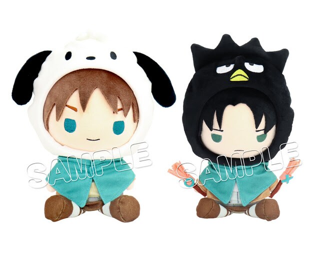 エレンがポチャッコ、リヴァイがバツ丸に？「進撃の巨人」×サンリオが