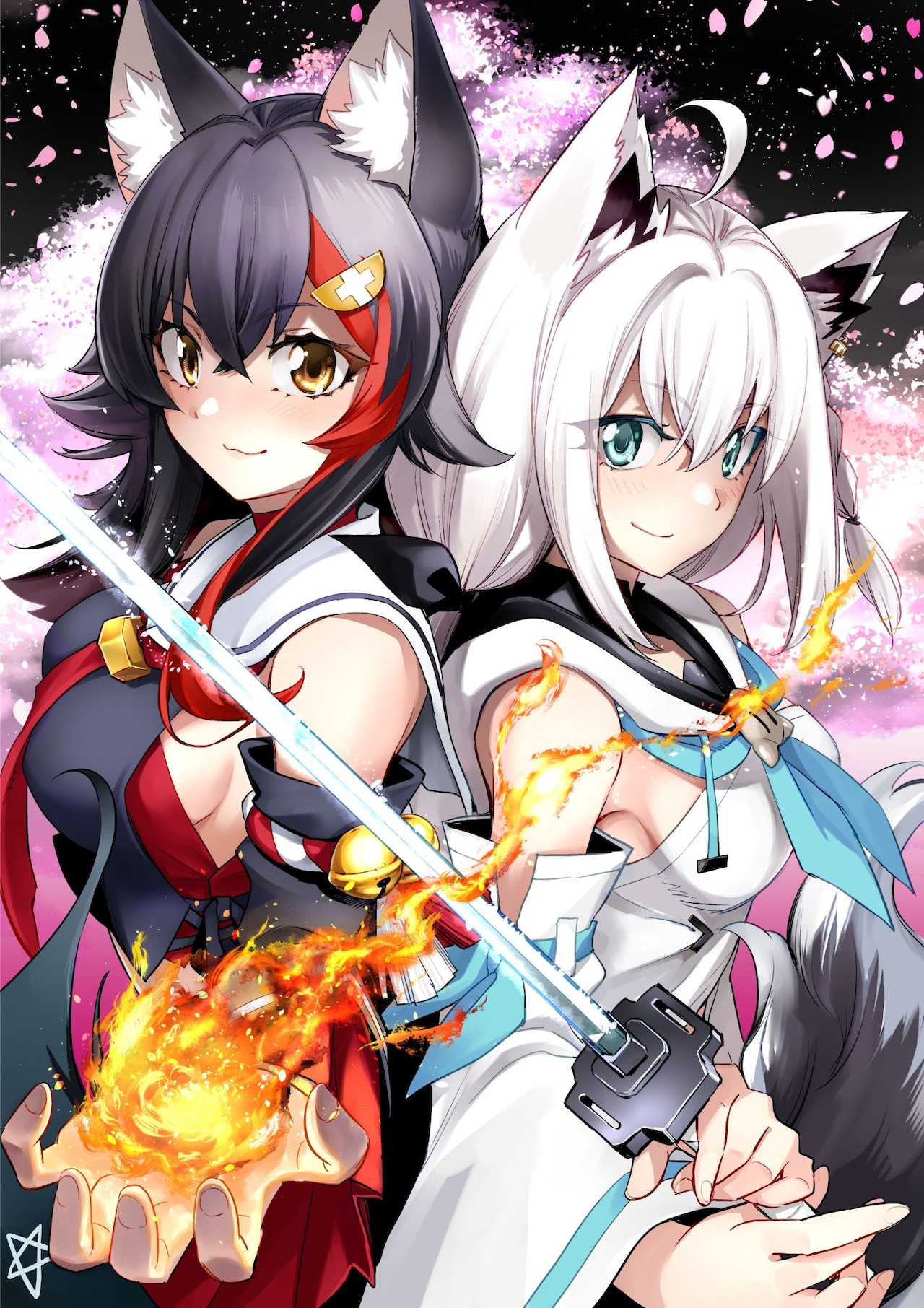 白上フブキと大神ミオが“ケガレ”祓うカミに、「ホロライブ」VTuberたち