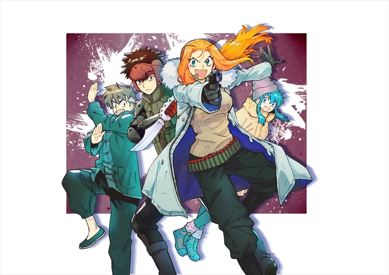 スプリガン」椎名高志＆カメントツの応援イラスト、「GS美神」キャラと