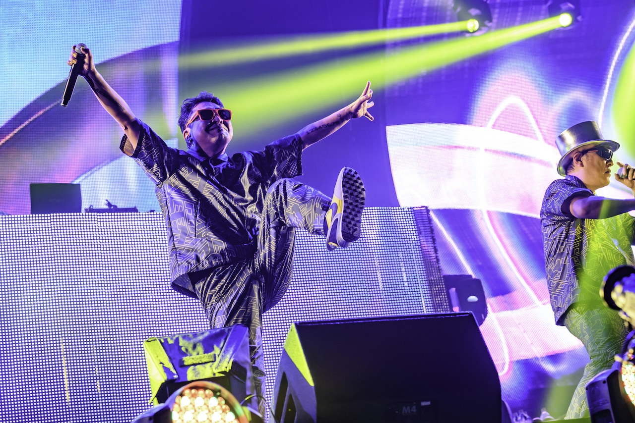 左から石野卓球、ピエール瀧。（Photo by Masanori Naruse） [画像