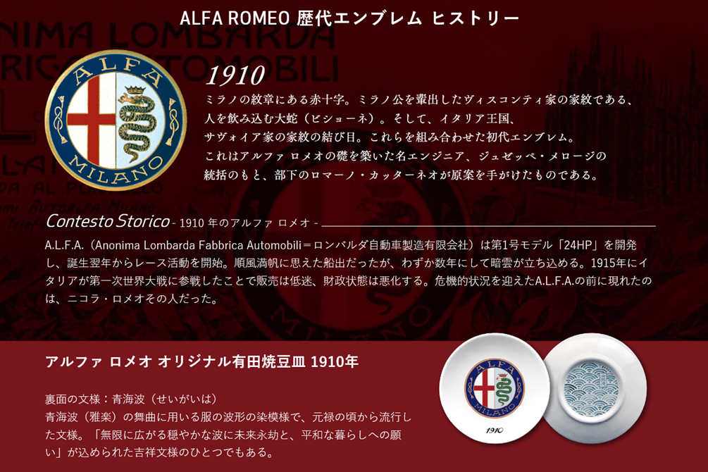 アルファ ロメオ 歴代エンブレム ヒストリー｜アルファ ロメオ杉並