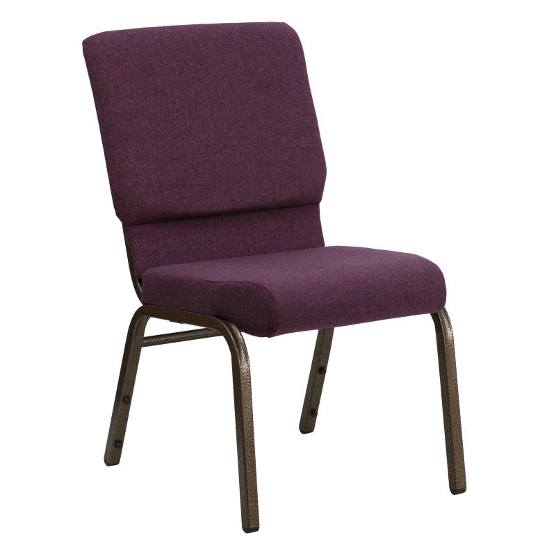 HERCULES 18.5''W Fabric Stacking Church Chair