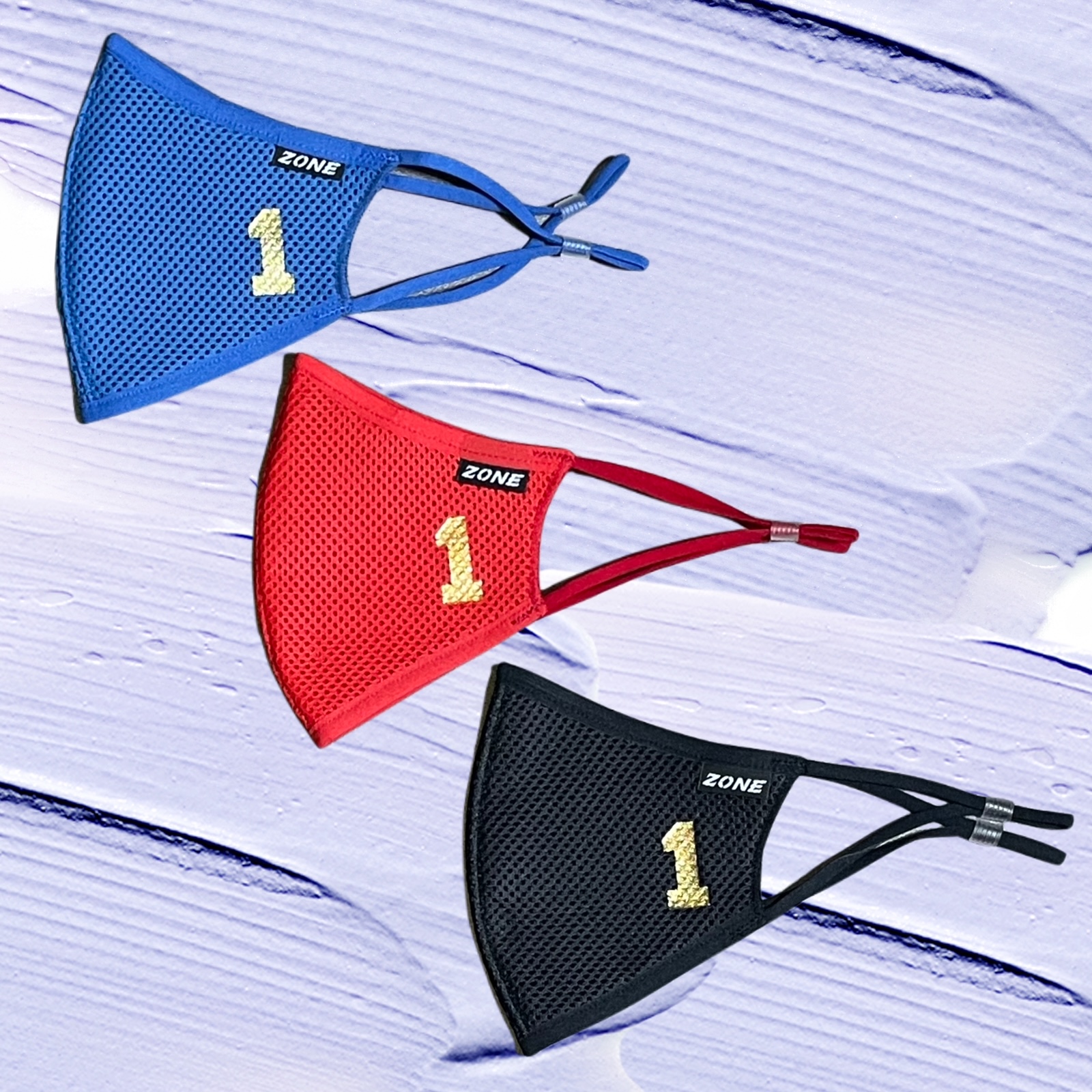 official mall / ZONEマスクプレミアム「1」（番号入れ／ゴールド