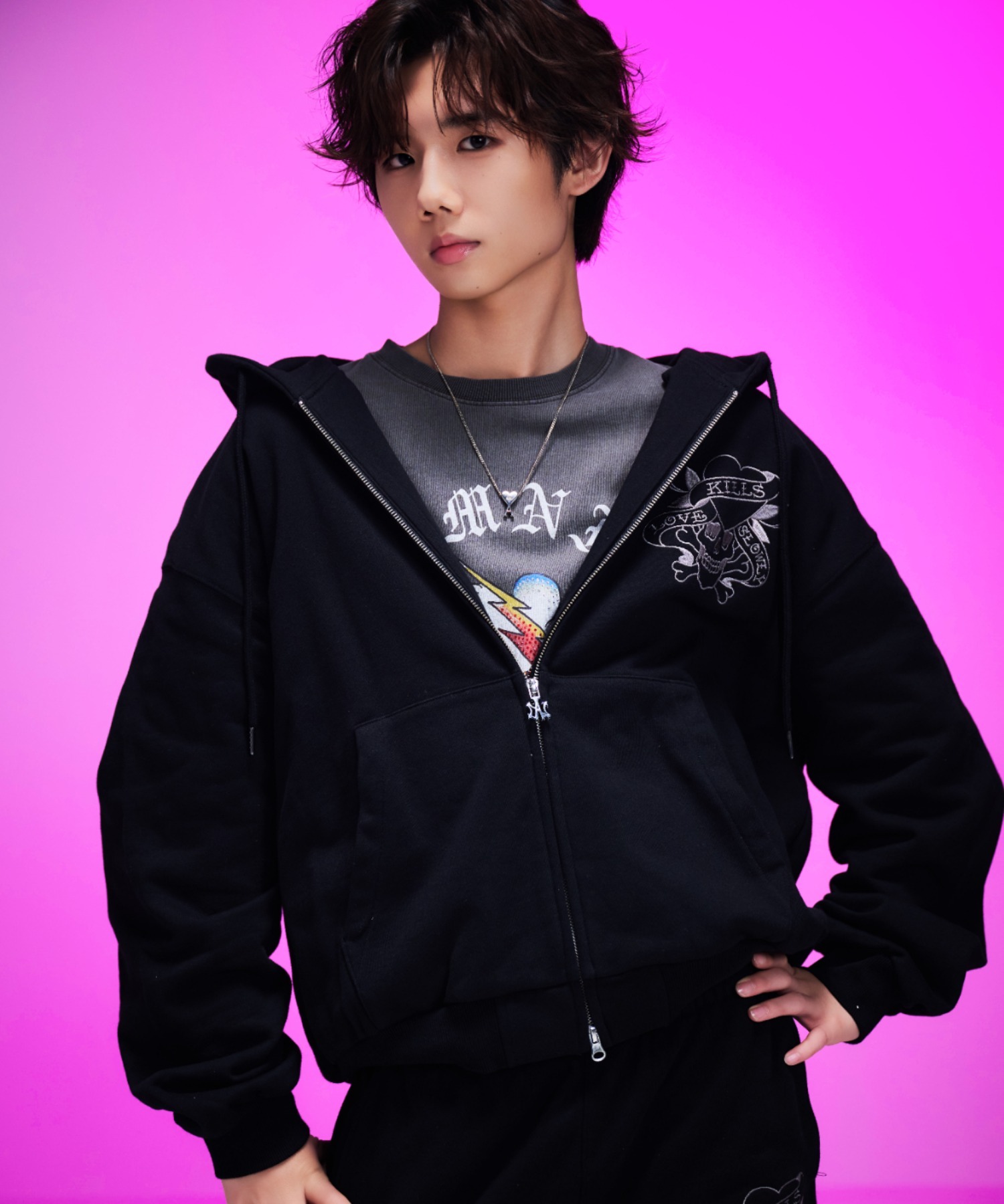 A'GEM/9 × .kom 『A'GEM/9/エージェムナイン』 Ed Hardy エンジェルZIP