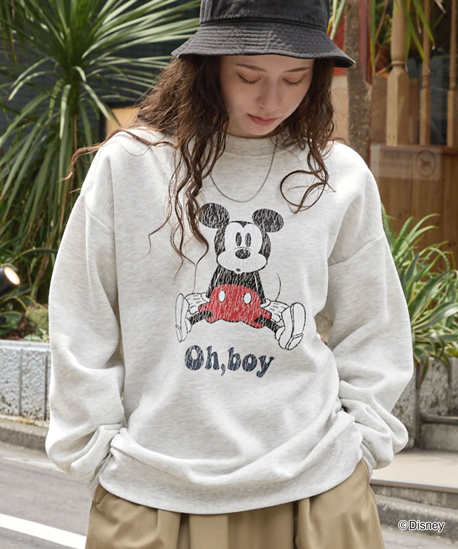90s ディズニー スウェット トレーナー ミッキーマウス Lサイズ