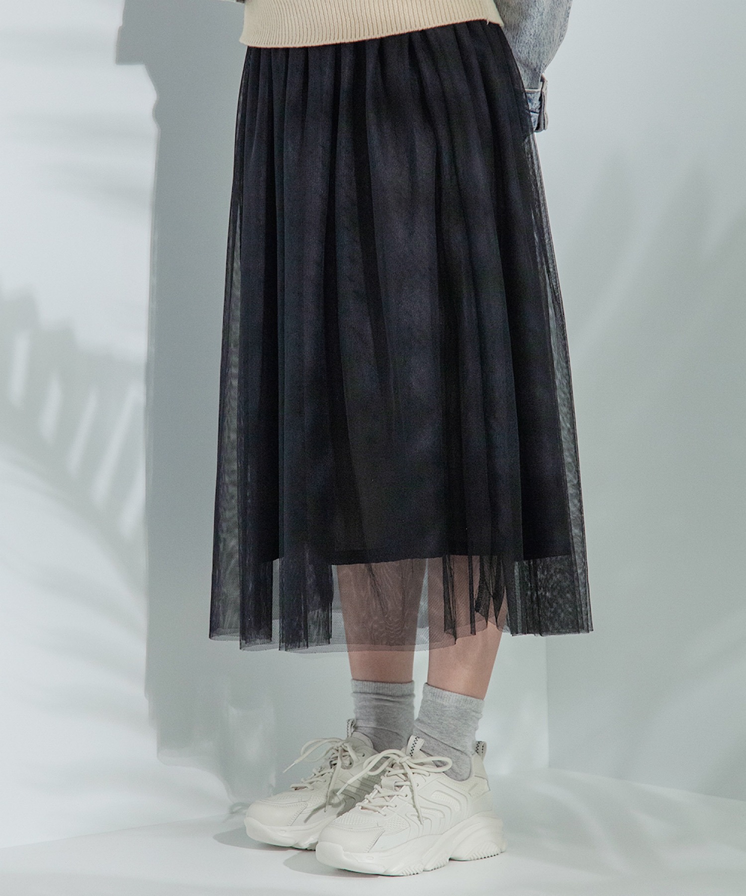 軽量/286g/厚底/5cm/カップインソール】スニーカー ALL BLACK│Jeffrey