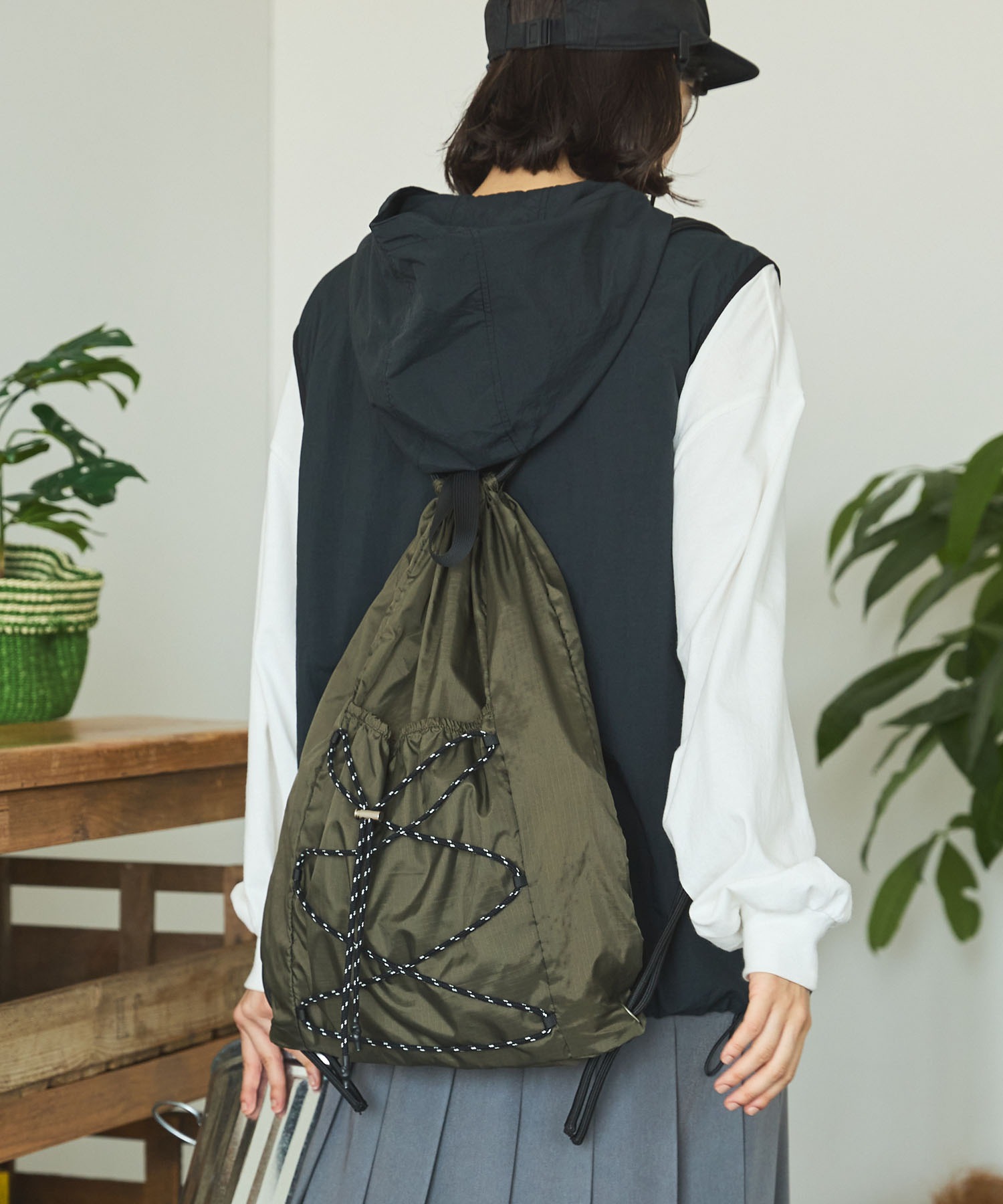 アソートデザイン ドローコード ナップサック MONO-MART LADY'S│MONO