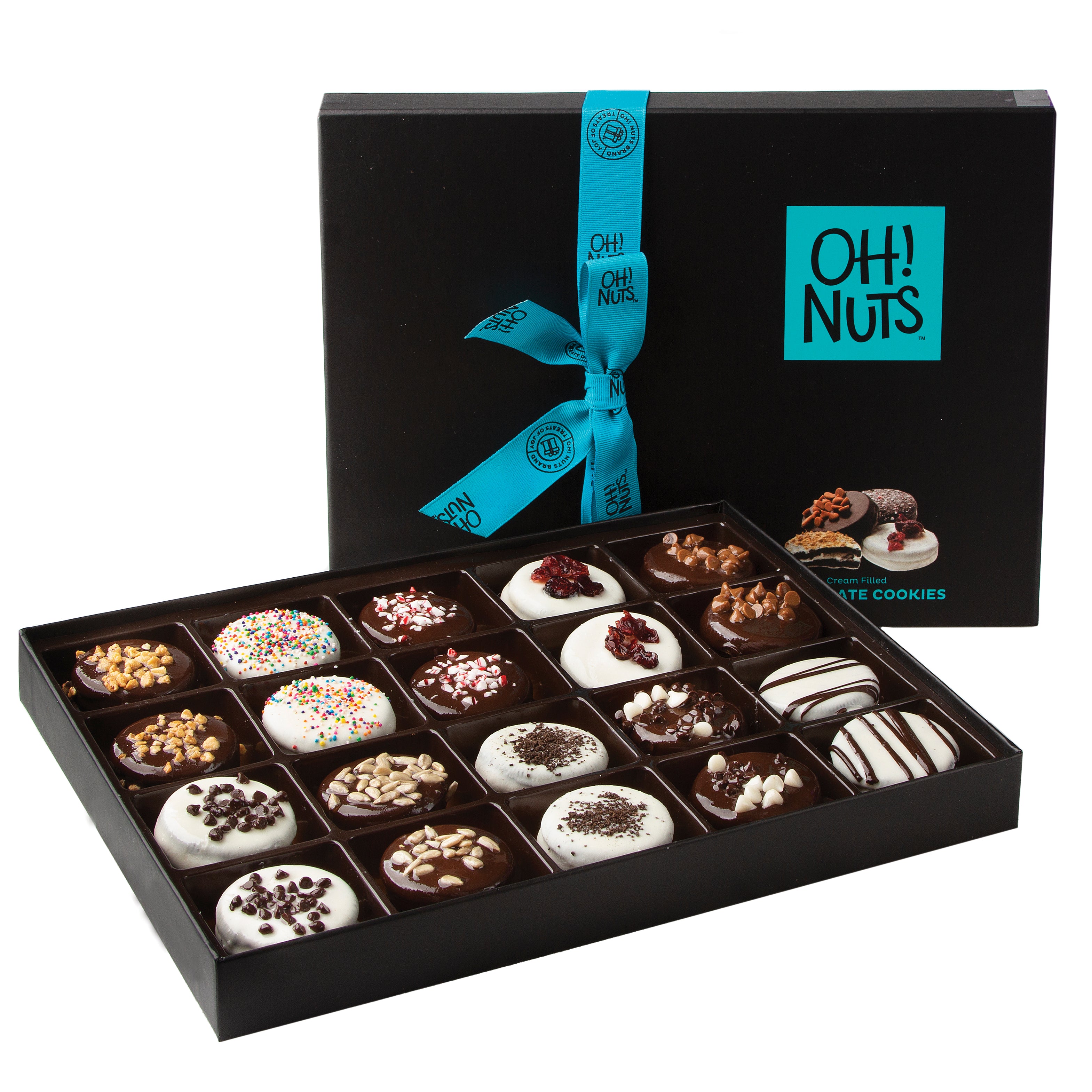 20 Variety Gourmet Chocolate Covered Sandwich Cookie – Oh! Nuts