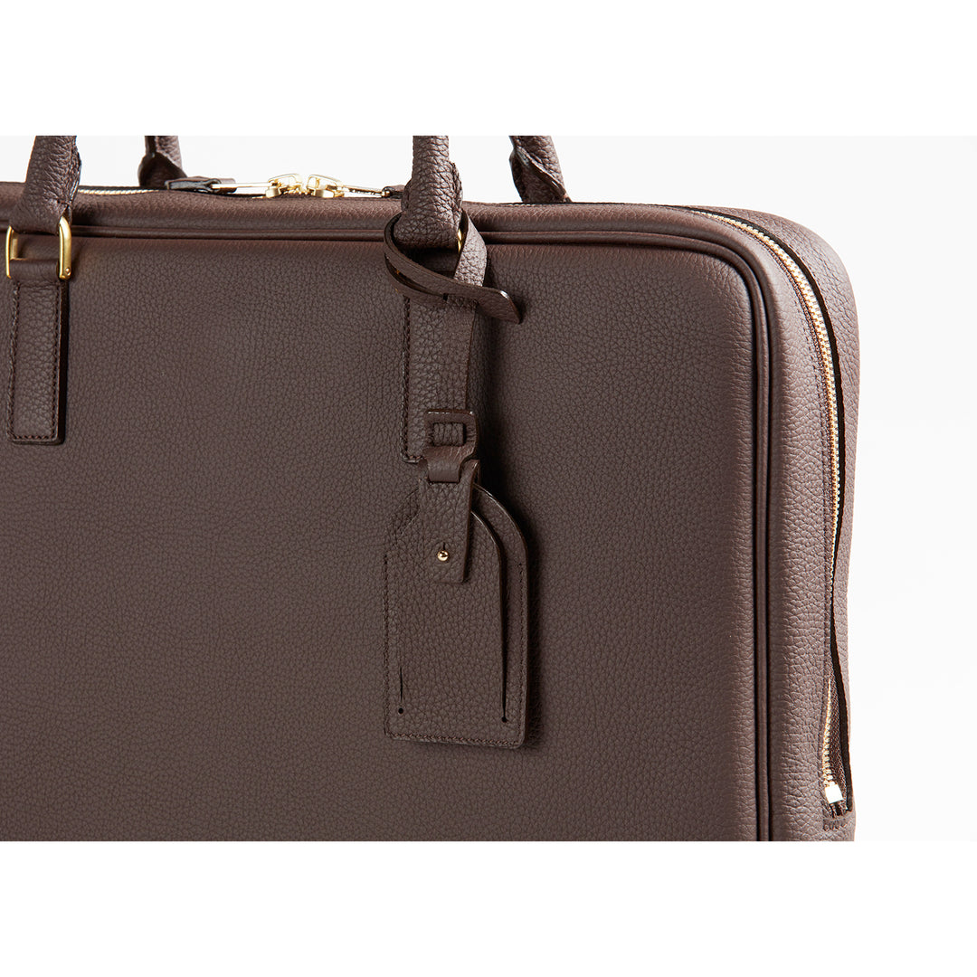 大峽製鞄｜ソフトブリーフケース 『ハツレ』(チョコ)【1157-4-GMS】