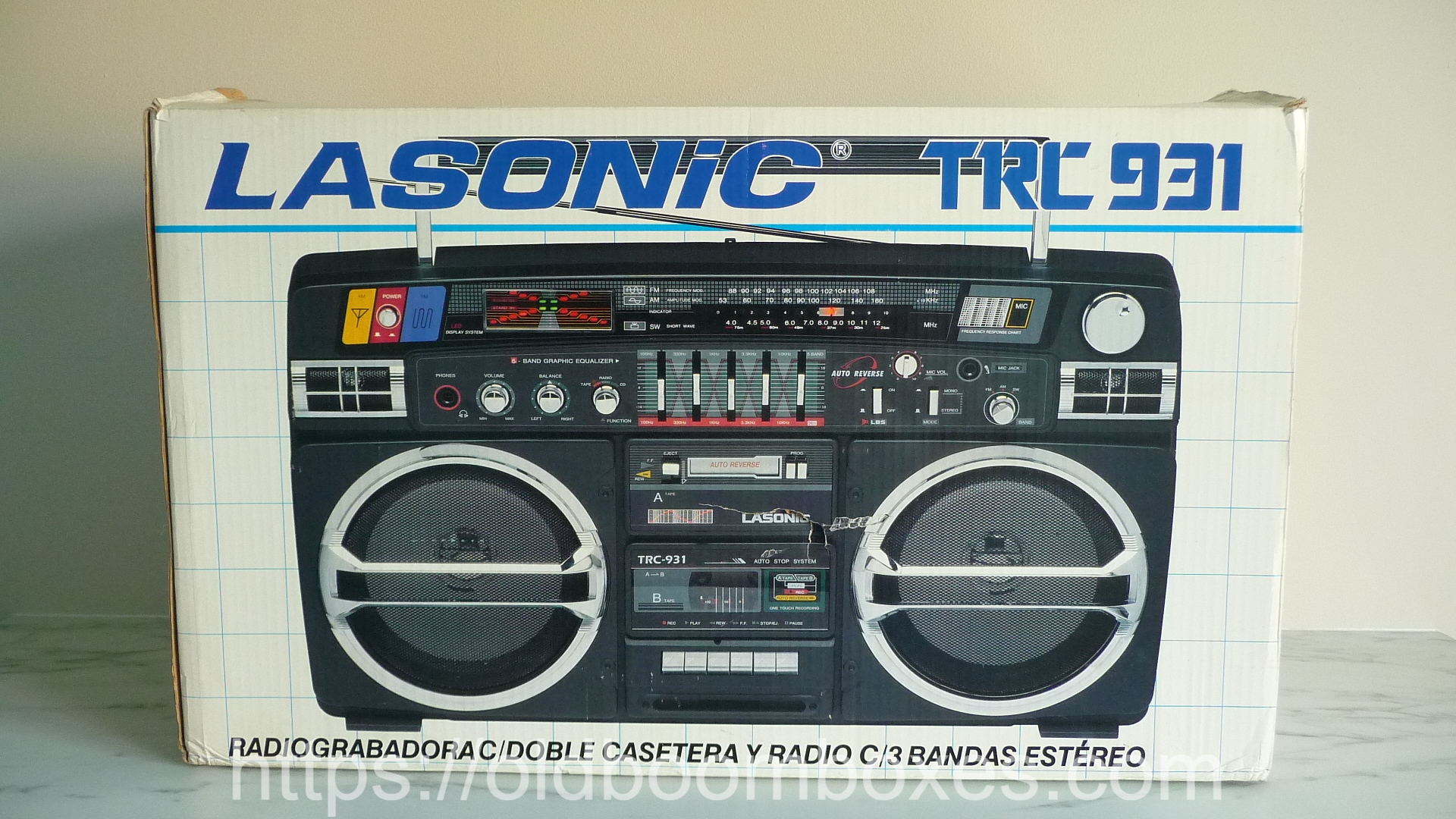 LASONIC TRC-931 Stereo Cassette Recorder 3rd Generation -
