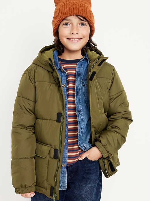 Frost-Free Zip-Front Puffer Jacket for Boys | Old Navy