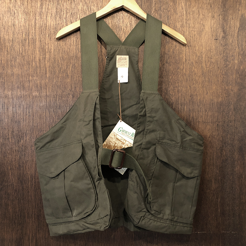 Filson Oiled Hunting Strap Vest OT Deadstock With Papertag