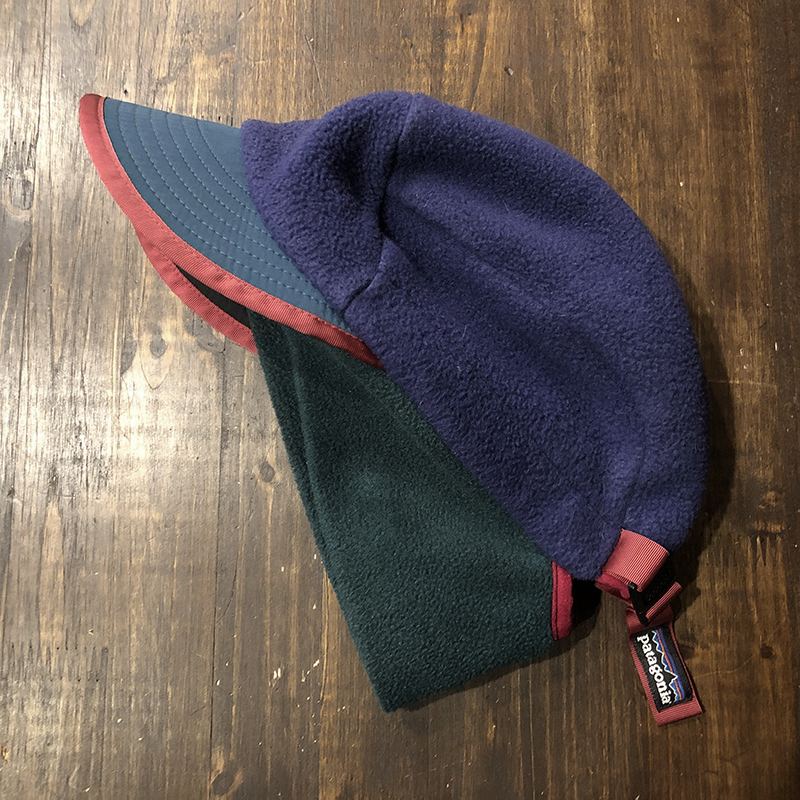 Patagonia Duckbill Synchilla fleece Cap Purple Green Carmine L