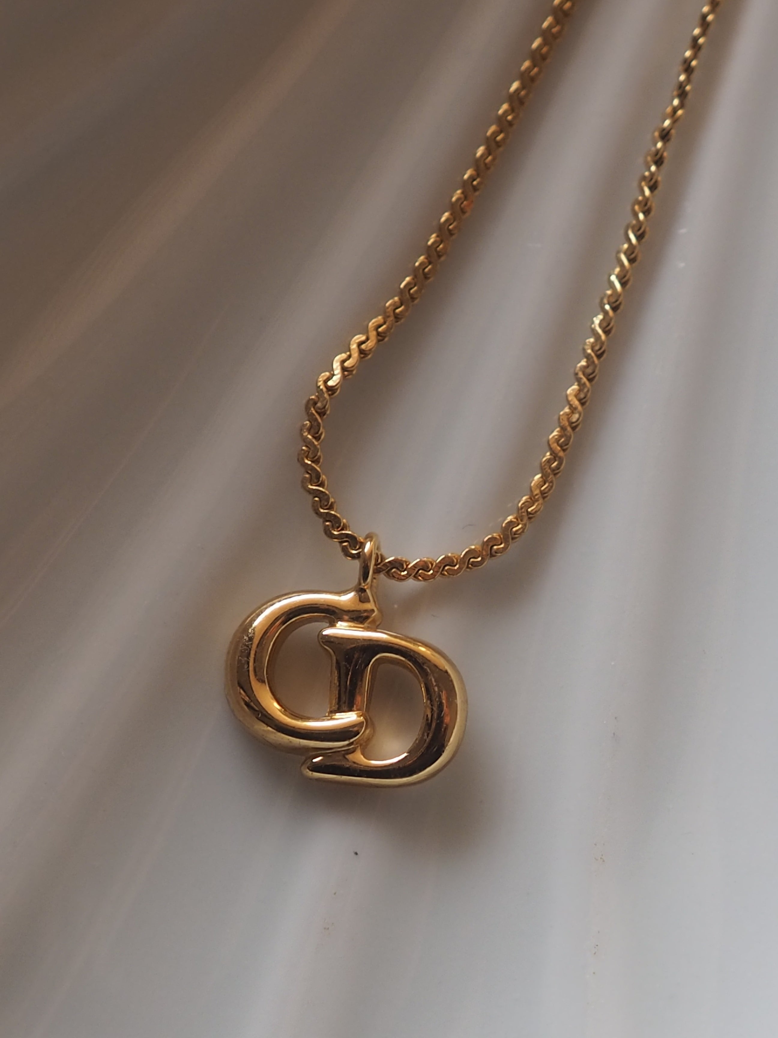 Christian Dior ディオール CDロゴ ネックレス ゴールド ヴィンテージ