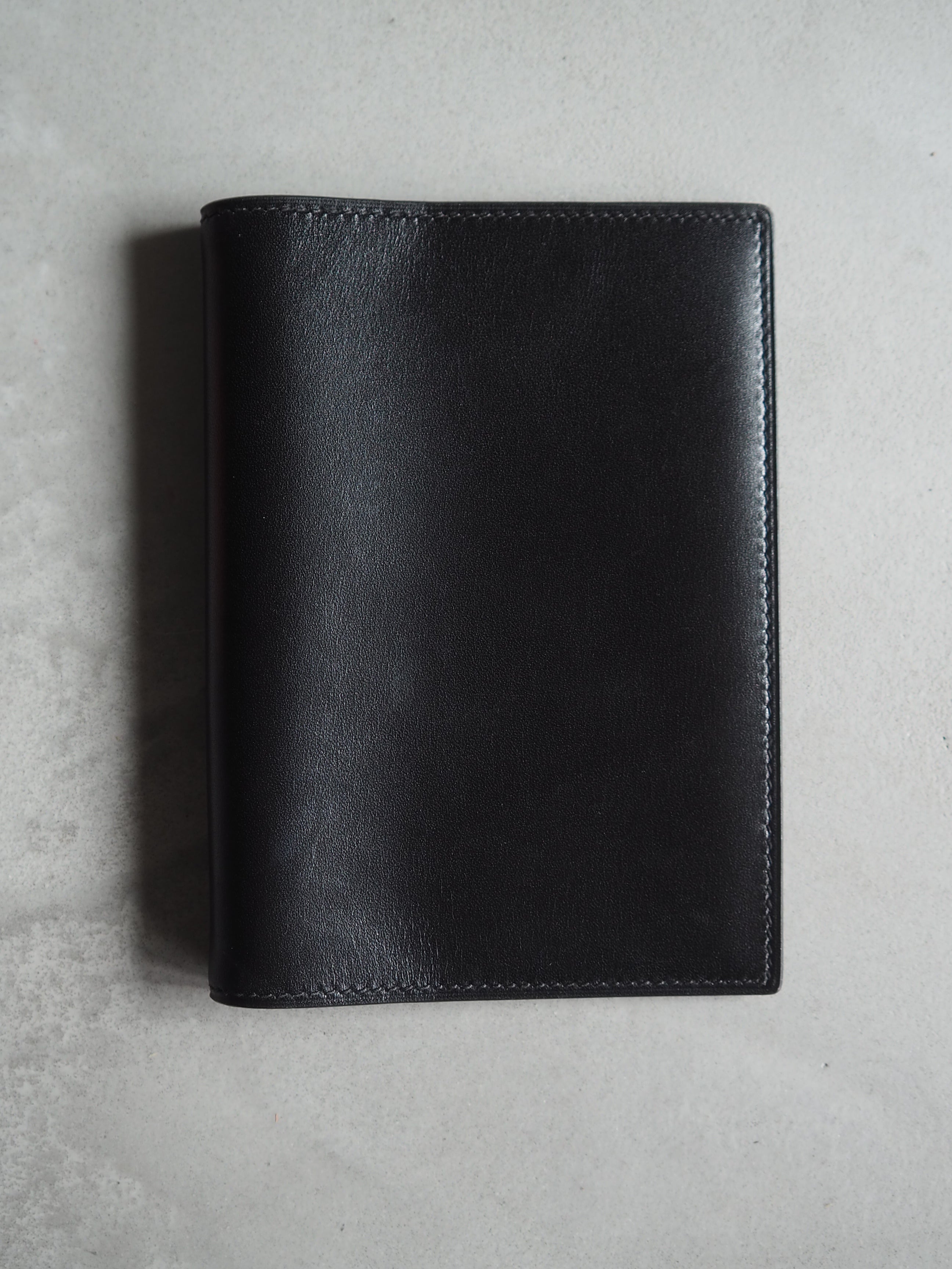 HERMES エルメス アジェンダ 手帳 財布 カードケース ブラック レザー