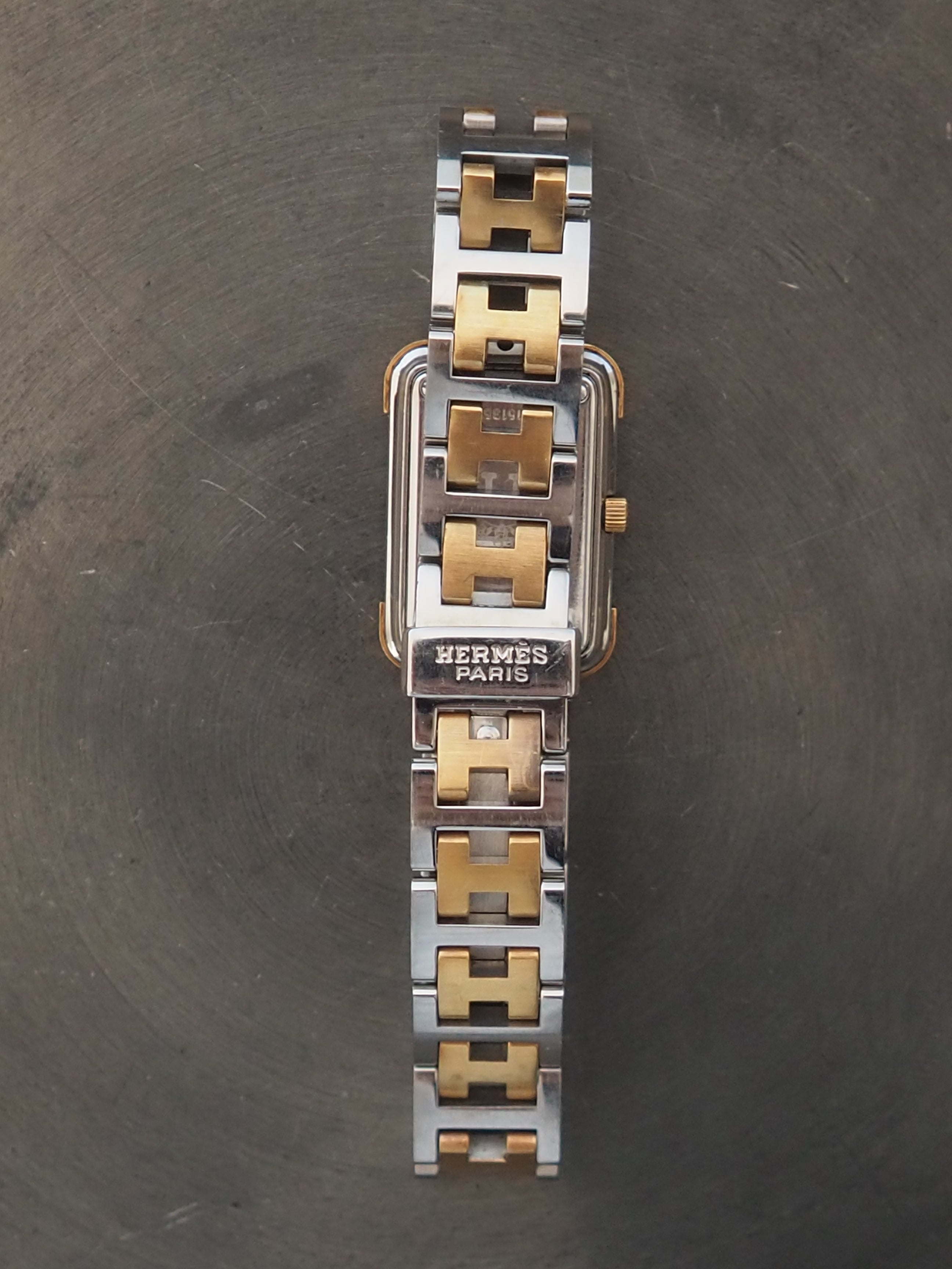 HERMES エルメス クロアジュール ウォッチ 腕時計 レザー メタル