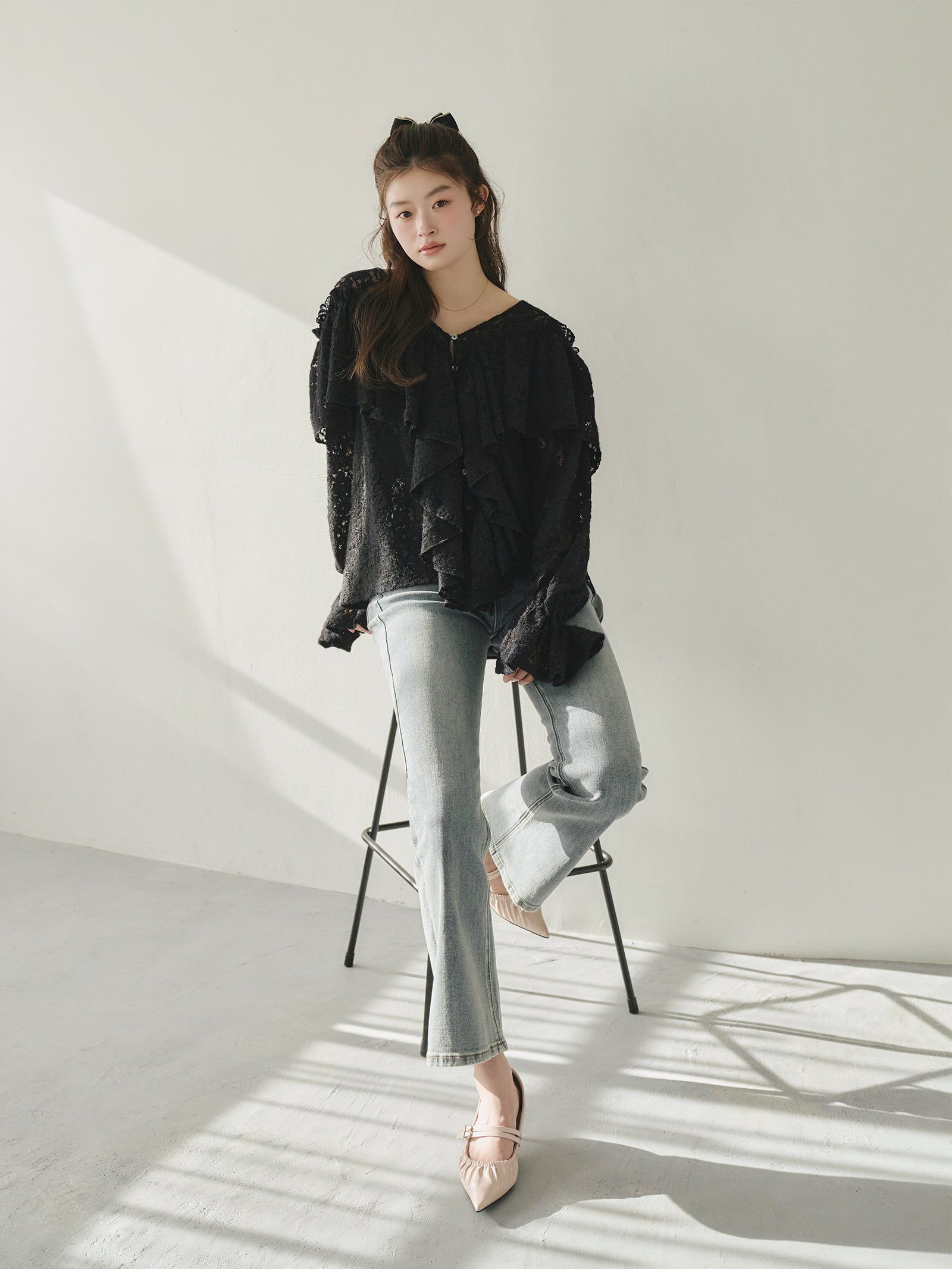 ストレートフレアデニム