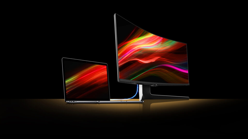 TCLから量子ドットMini LED採用ゲーミングモニター「34R83Q」が登場