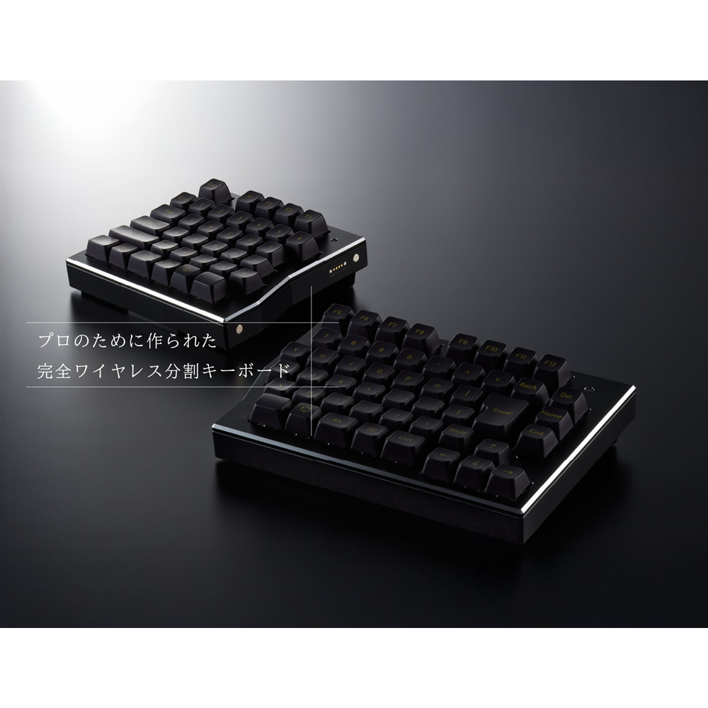 世界初の分割式×ワイヤレス×日本語配列キーボード「Waffree」が登場