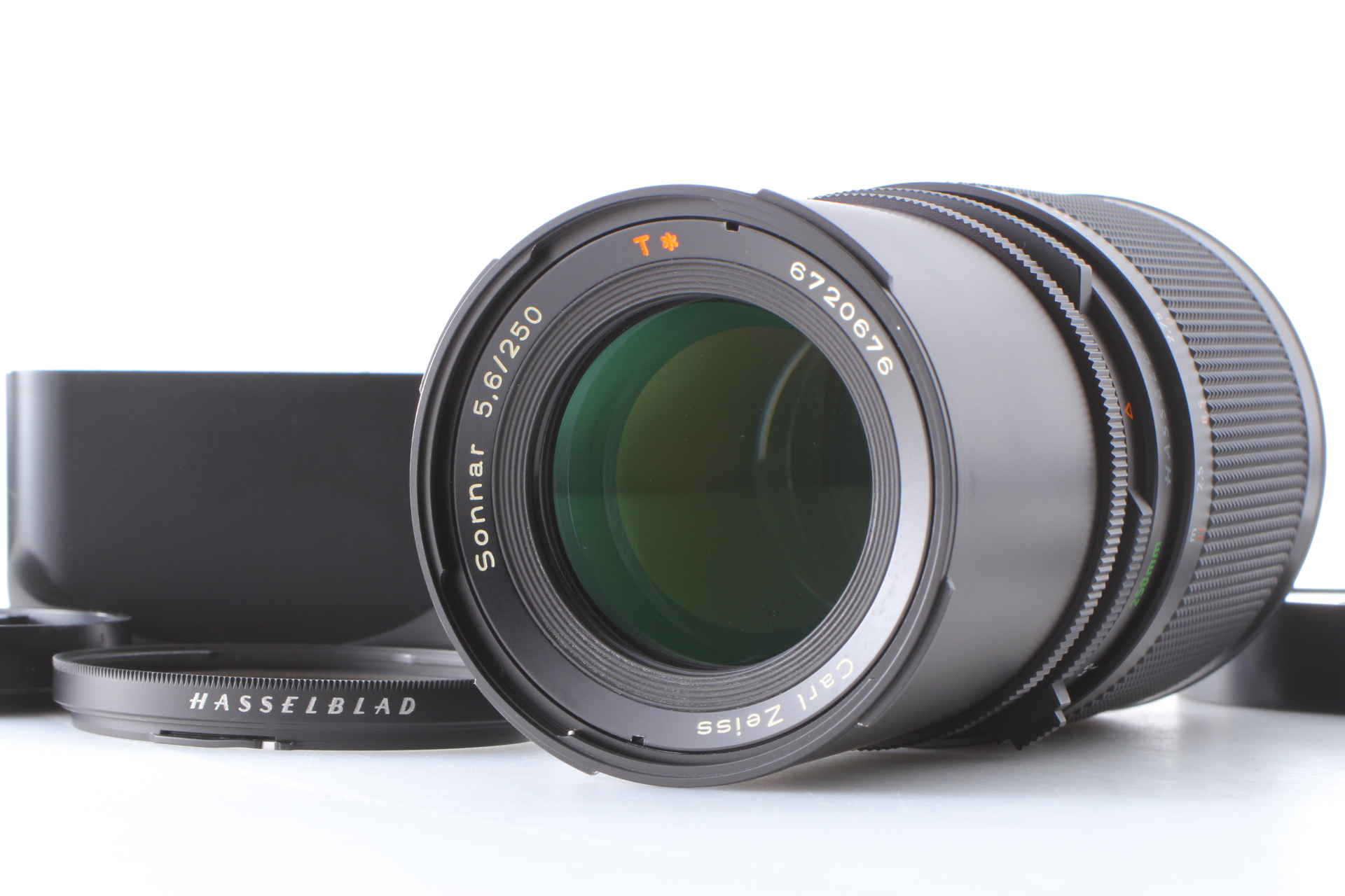 NEAR MINT w/Hood] Hasselblad Carl Zeiss Sonnar T* CF 250mm f5.6