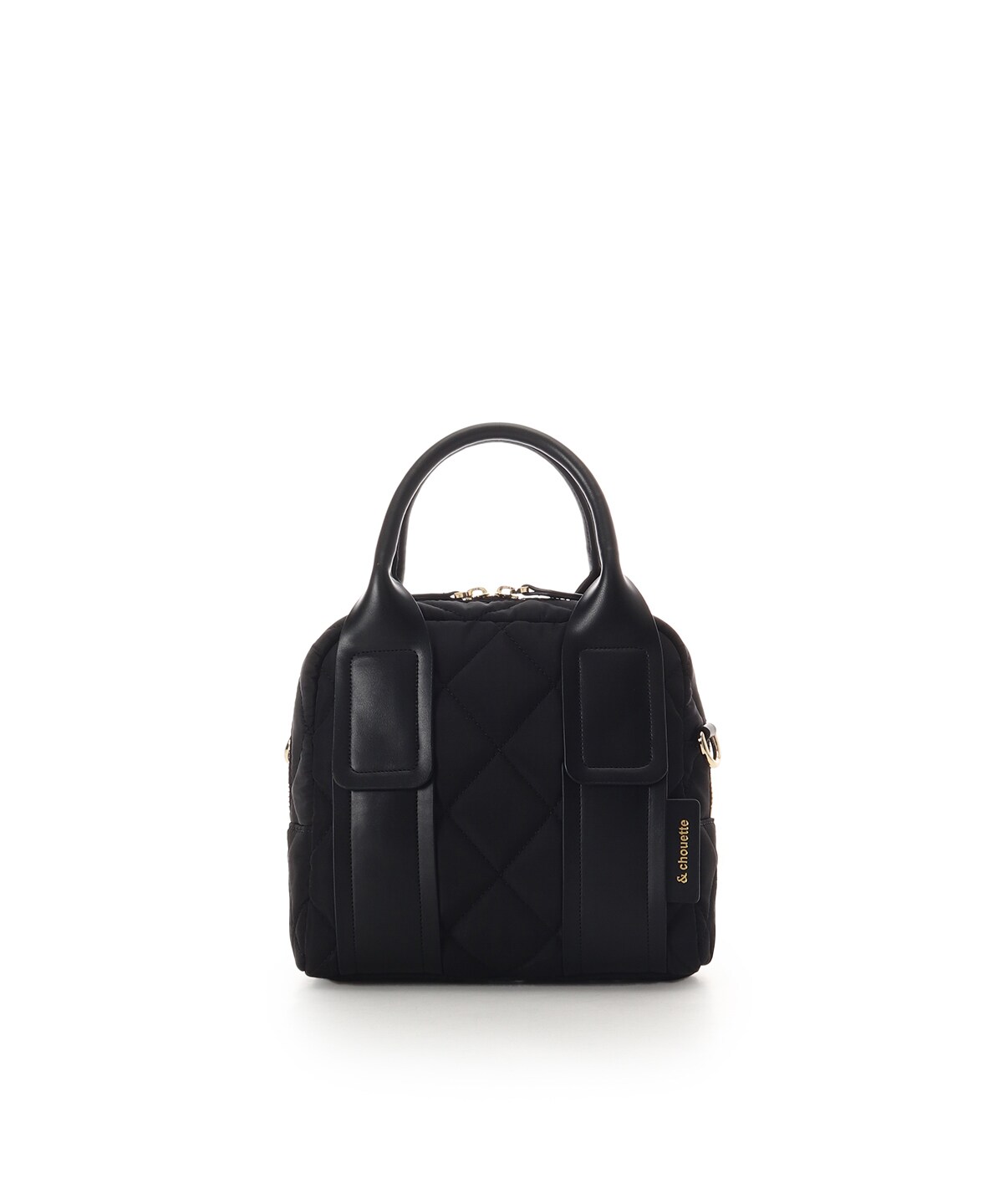 ダイヤ型キルティングショルダーバッグ(FREE ブラック): & chouette