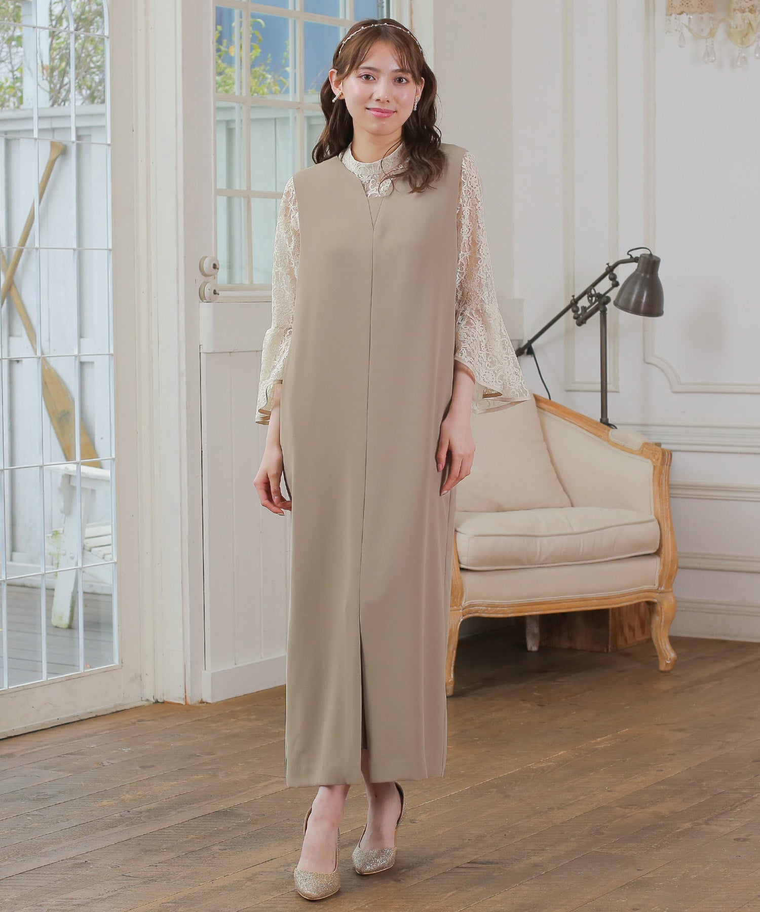 ブラウス付きマルチWAY Iラインドレス