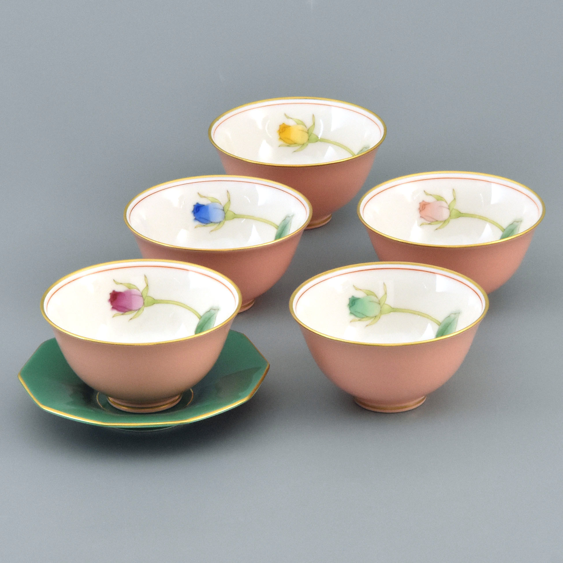 湯のみ5客セット|有田焼の老舗-香蘭社オンラインショップ