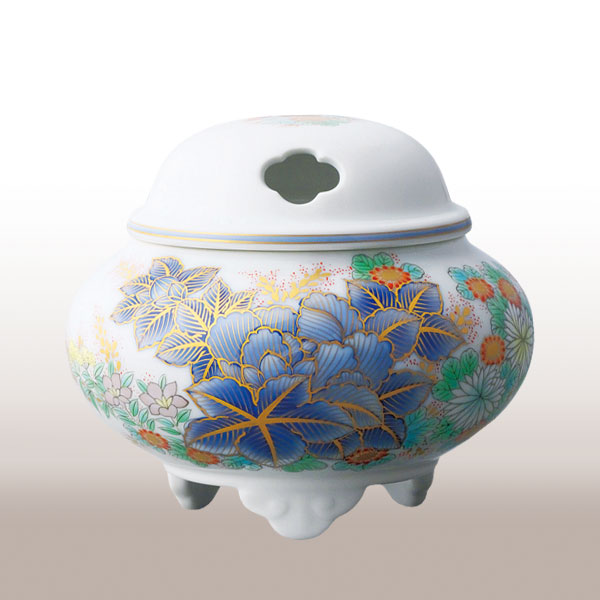 染錦芙蓉淡彩菊）香炉|有田焼の老舗-香蘭社オンラインショップ