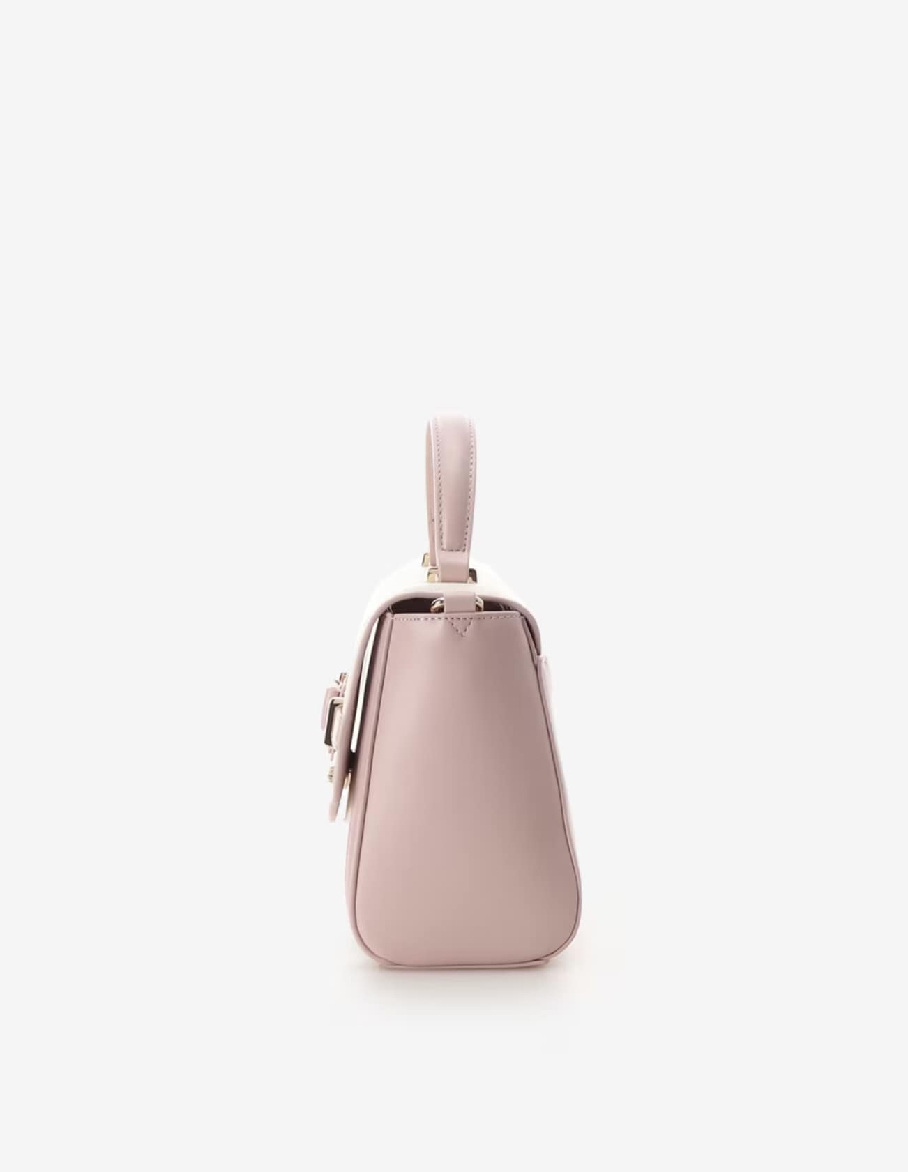 キルティングアクセントリボンショルダーバッグ【ピンク】(ピンク