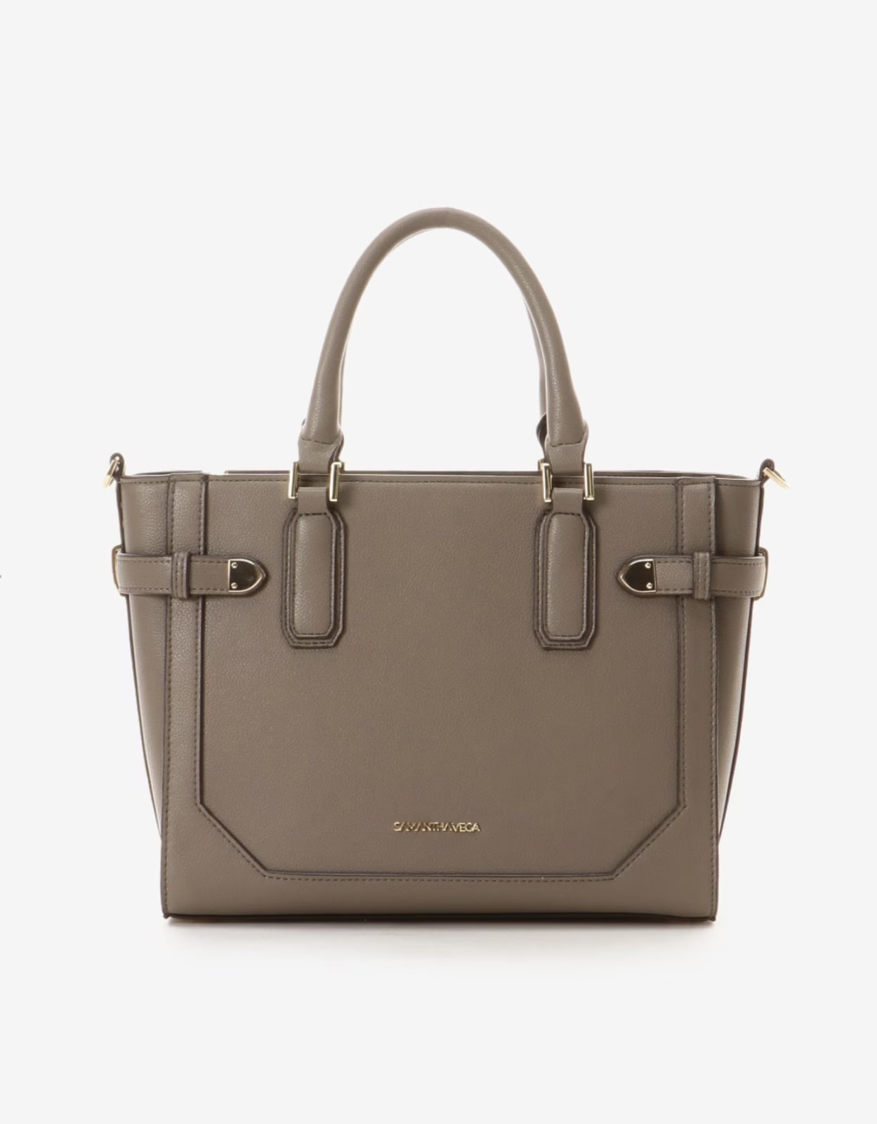 ベルト金具ハンドバッグ【グレージュ】(グレージュ)｜ サマンサベガ