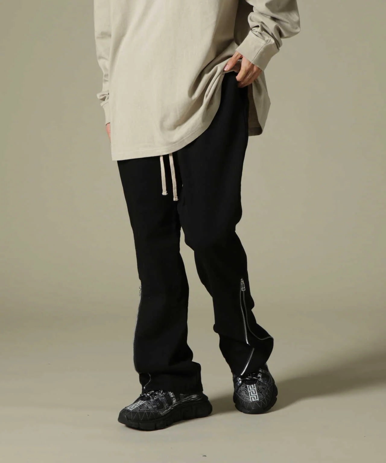 Dankeschon/ダンケシェーン/TCBLK OUTZIP PANTS/TCブラックアウト