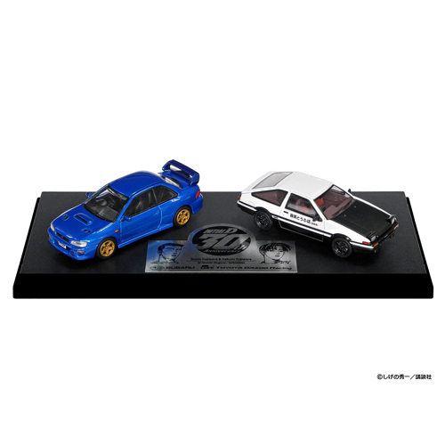 頭文字D 30th 1/64 Trueno (AE86) ＆ IMPREZA (GC8) - SUBARU