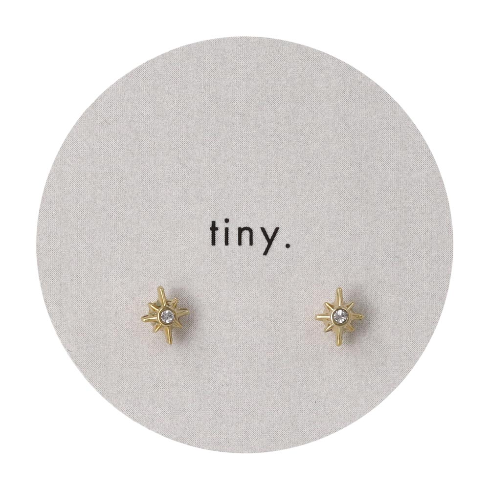 ピアス tiny. ニッケルフリー メタル スター 星 一等星 ストーン 小粒