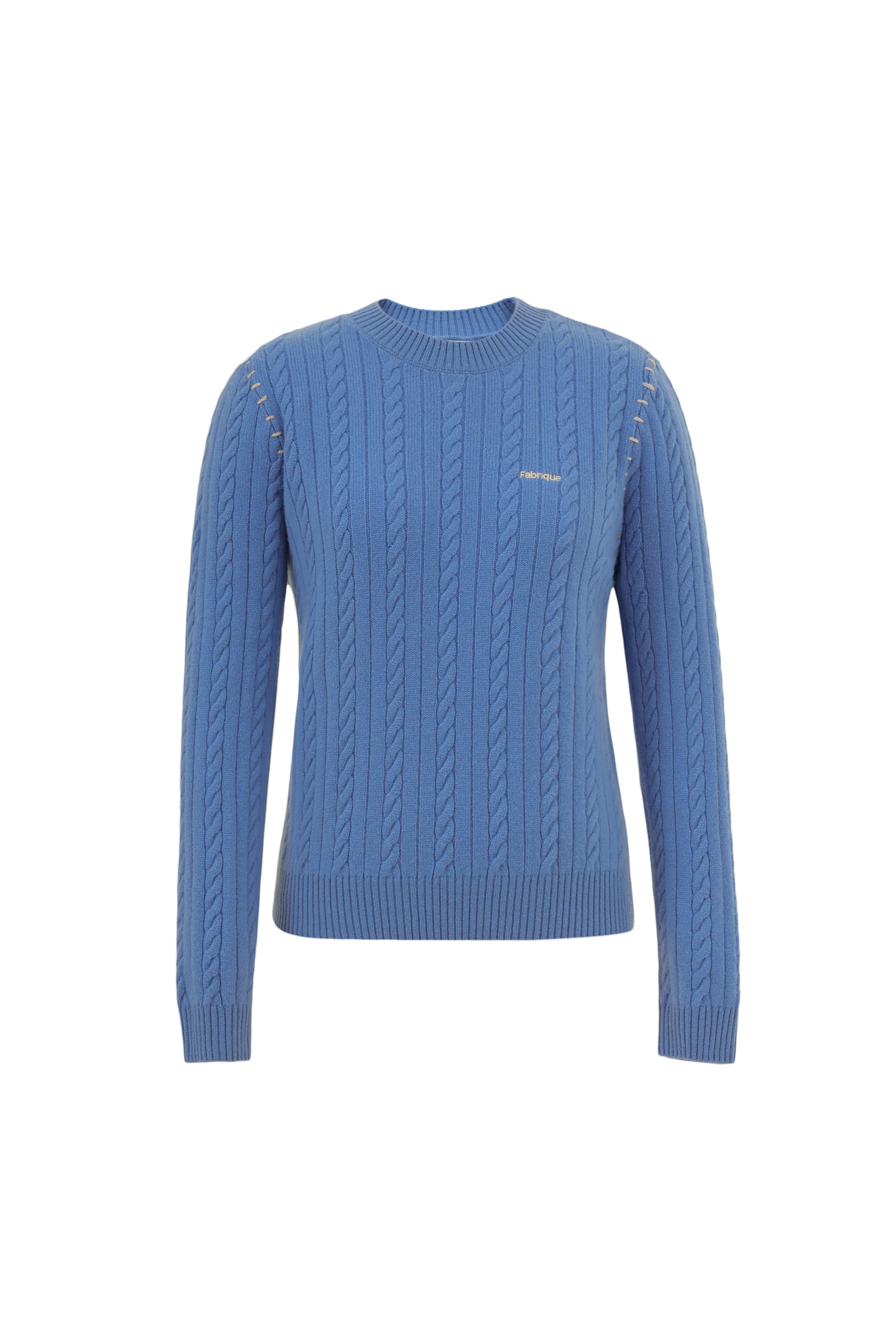 Nova Cable Sweater in Merino Cashmere Knit – fbrq.com
