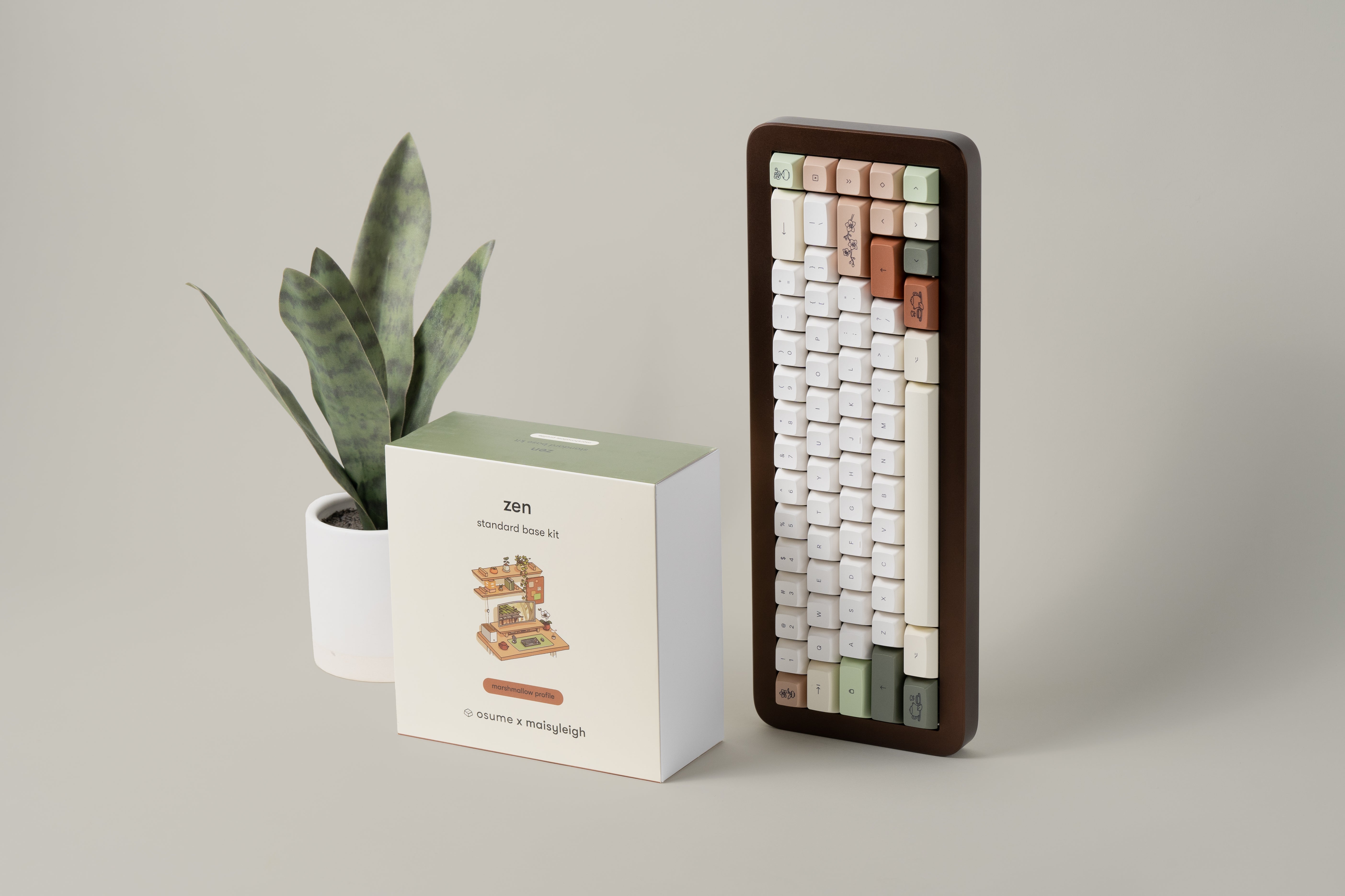 zen marshmallow keycaps – osume