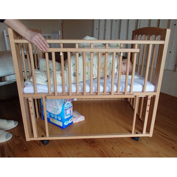 サワベビー 日本製添い寝ミニベッド L型プチベリー ナチュラル 澤田