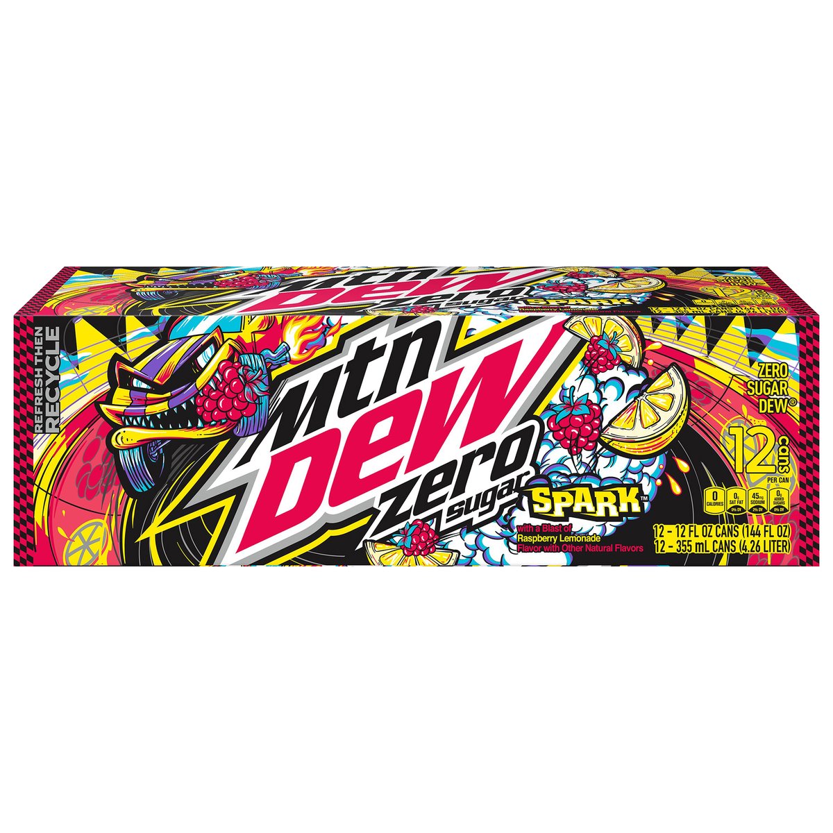 Order Acme - Mtn Dew Spark Soda, Zero Sugar, Raspberry Lemonade Flavor