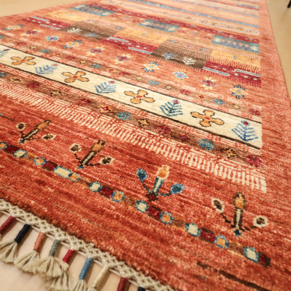 スルタニ（アフガン絨毯） 245×80cm（PR-11717） – ギャッベ＆ペルシャ