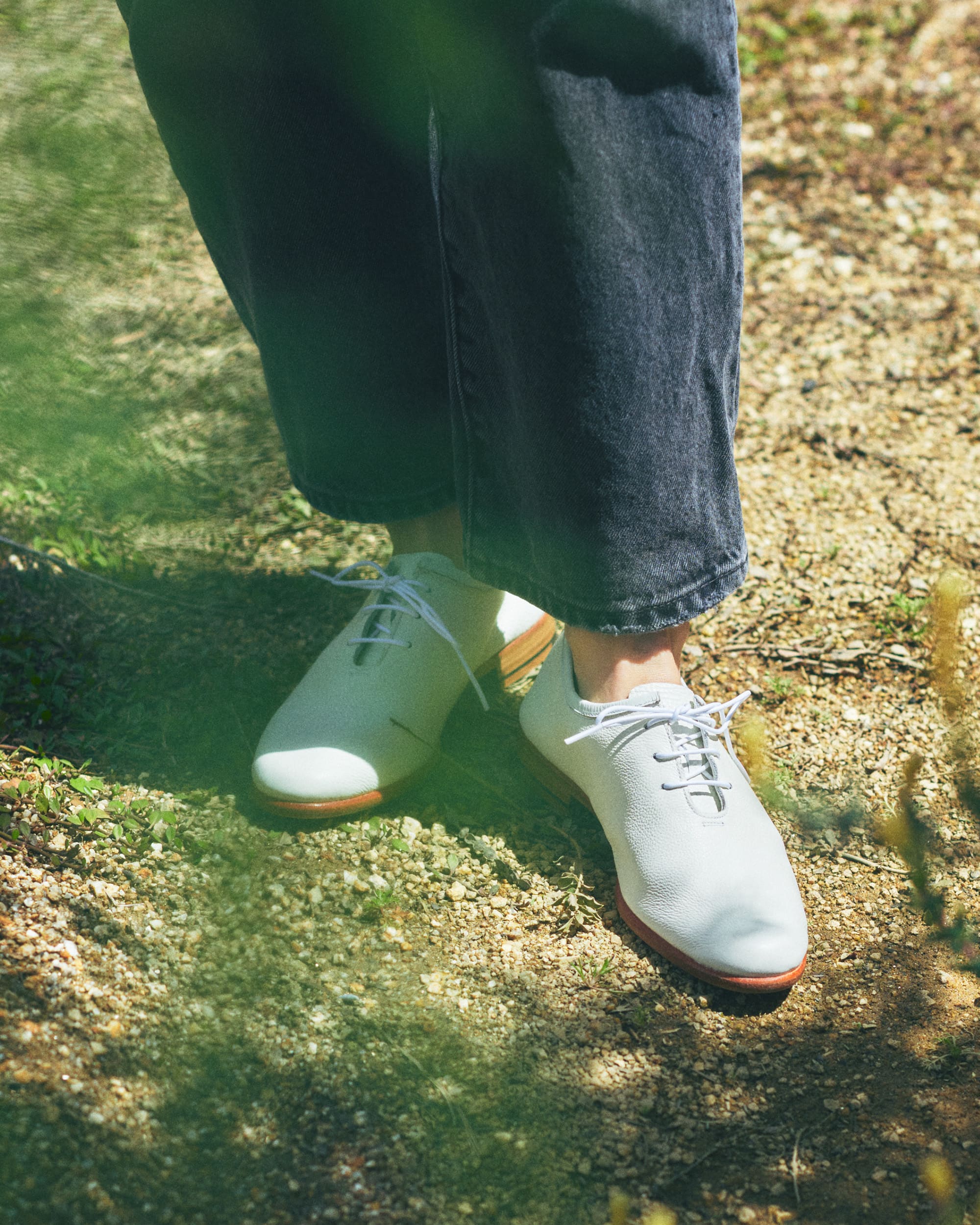 ORIENTAL オリエンタル 001 Unlined plain toe White (R-0002) レザー